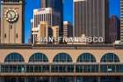 Downtown San Francisco from the San Francisco Bay, California, USA Art Print